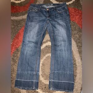 Seven7 Women's blue vintage bootcut Jeans size 18